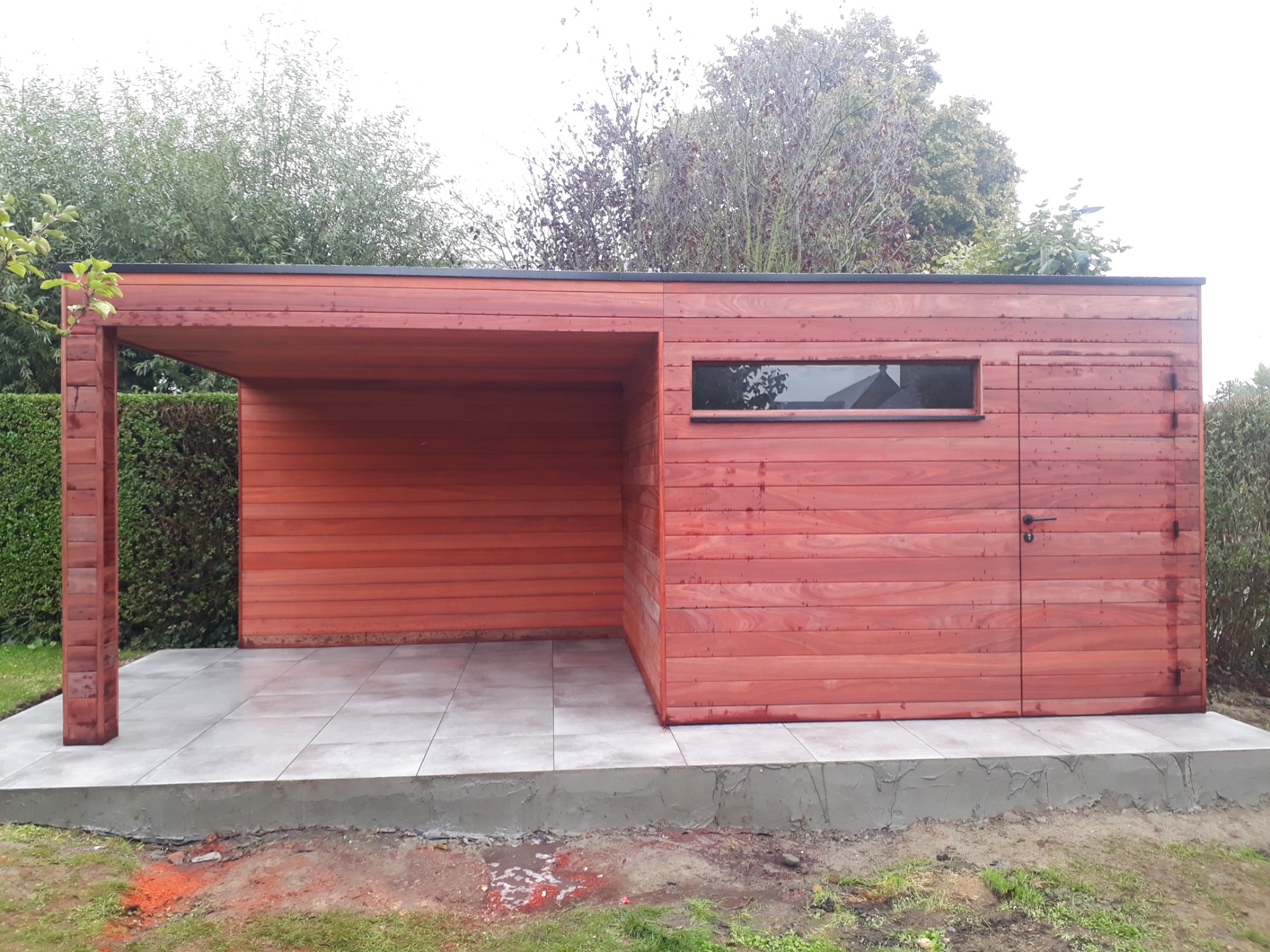 Tuinberging geplaatst in oostende